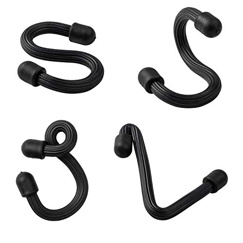Nite Ize Gear Tie Bendable S-Hook, Flexible S-Hook Hanger for Garage, Closet, Kitchen and Plants, Black, 1 Count (Pack of 1) - Image 3