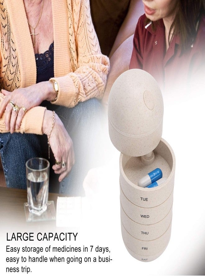 Jiawu Weekly (7-Day) Organizer, 1 Pack Small Case, Travel Mini Box Dispenser for Pocket Purse, Portable Box Container to Hold, Vitamins and Fish Oils - Image 4