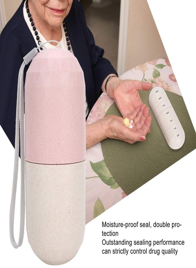 Jiawu Weekly (7-Day) Organizer, 1 Pack Small Case, Travel Mini Box Dispenser for Pocket Purse, Portable Box Container to Hold, Vitamins and Fish Oils - Image 2