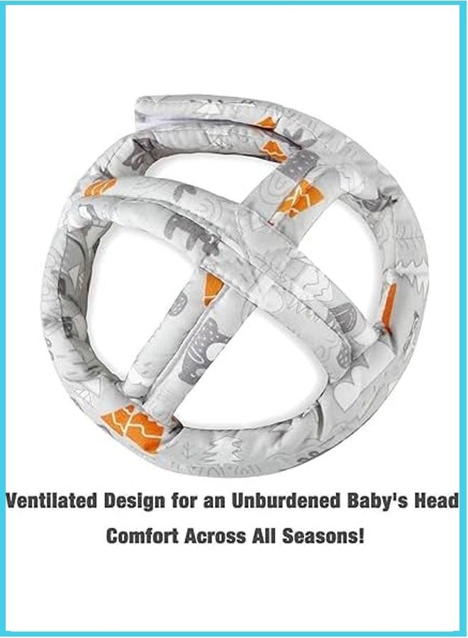 Berma Baby Baby Helmet for Crawling Walking Baby Head Protector - Head Protection for Infant Baby No Bumps and Soft Cushion Safety Headguard I Toddler Inflatable Helmets 1-2 Years Old, 6-12 Months - Image 4