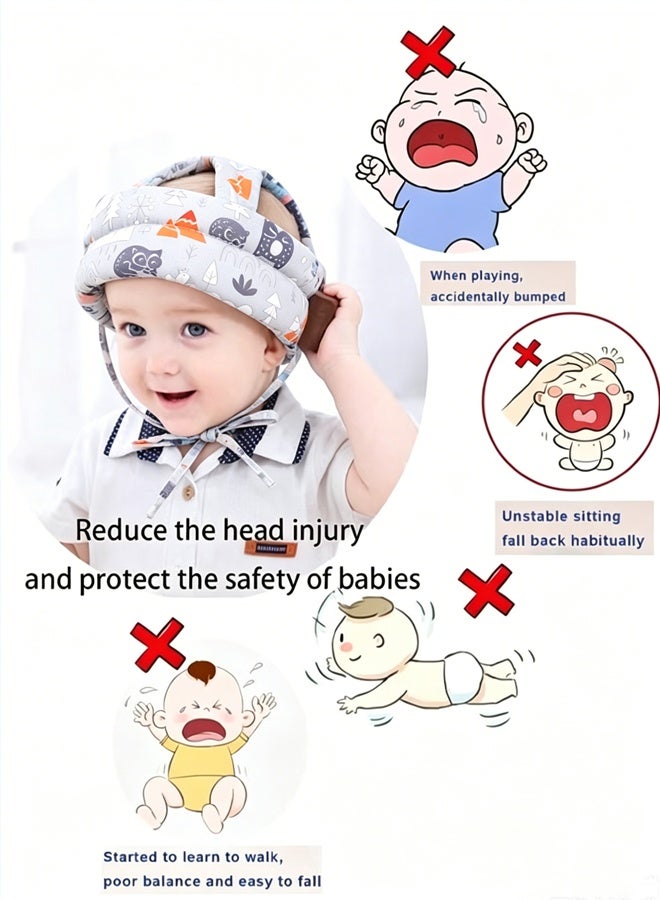 Berma Baby Baby Helmet for Crawling Walking Baby Head Protector - Head Protection for Infant Baby No Bumps and Soft Cushion Safety Headguard I Toddler Inflatable Helmets 1-2 Years Old, 6-12 Months - Image 4