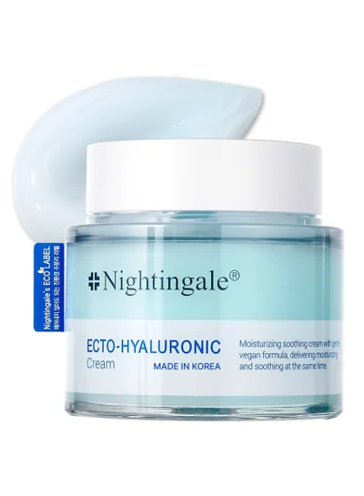 nightingale Korean ECTO Hyaluronic Face Cream 100ml - Deeply Moisturizing with Ectoin