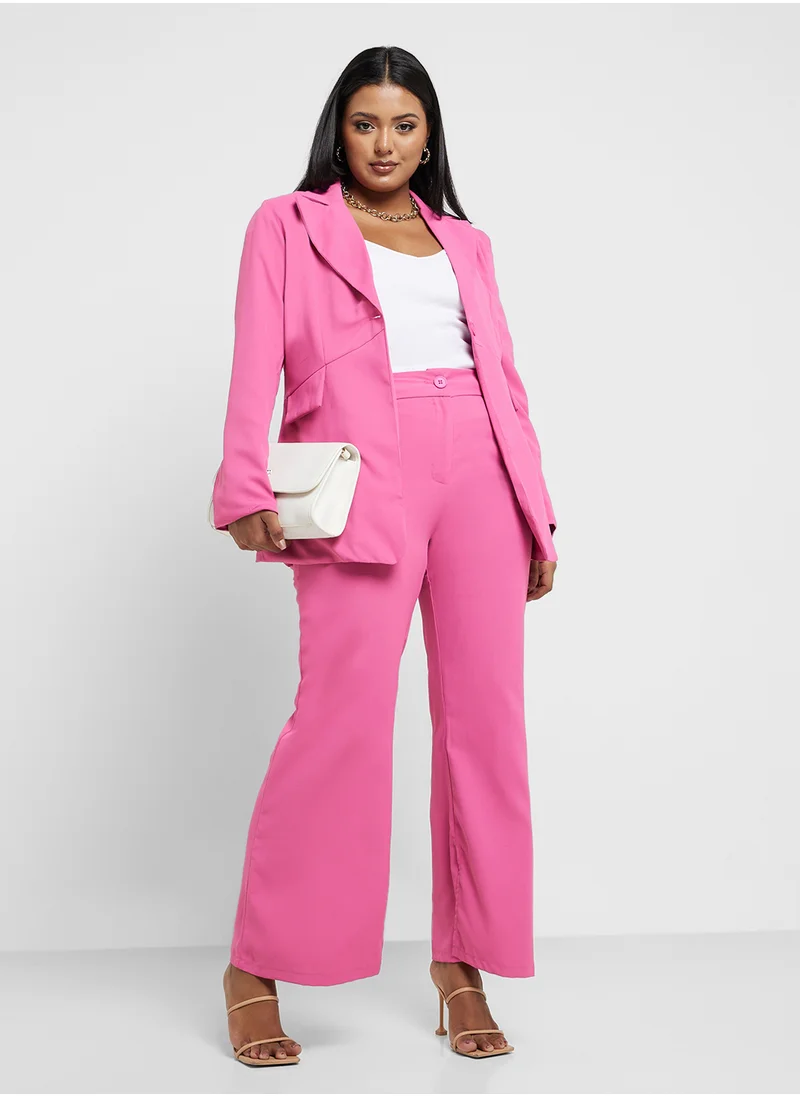 Ginger Plus Tailored Blazer & Pant Suit Set