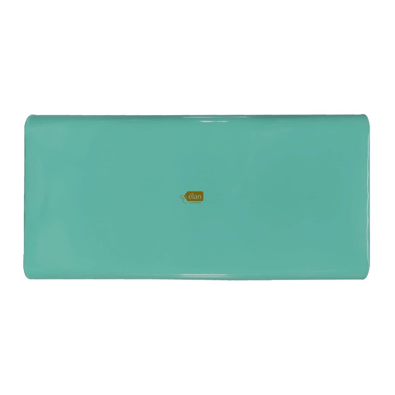 Elan Elan Vintage Style Metal Long Trunk Rectangular Decorative Box Aqua  - Image 4