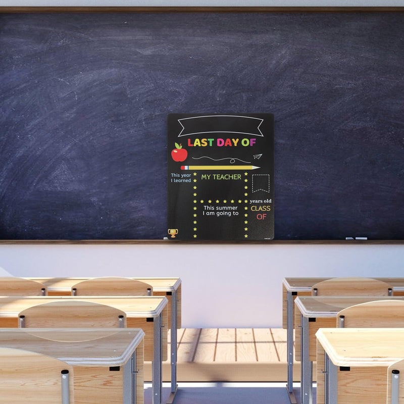 Double Sided Erasable Chalkboard Sign Reusable School Classroom Blackboard Whiteboard - Image 5