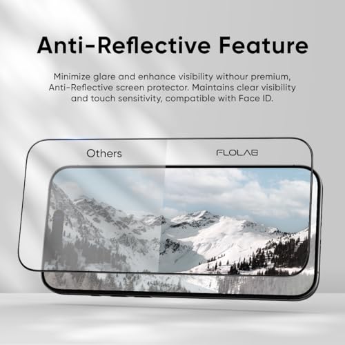 FLOLAB NanoArmour ONETIME PRO for iPhone 17 Screen Protector AntiReflective PolarSpectra AntiRainbow Tempered Glass Ultra Clear Infinity Edge Easy Install ReinforedEdge - Image 3