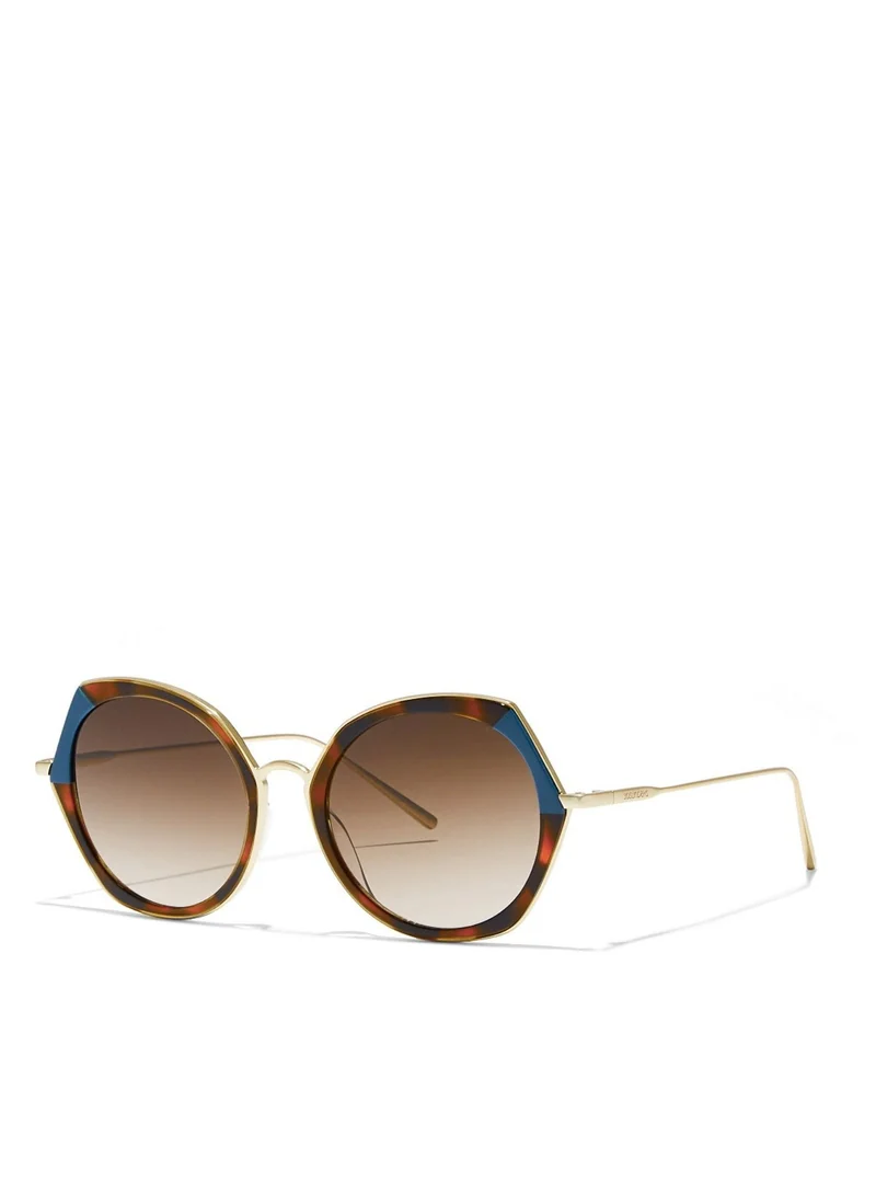 30Sundays MARAIS - La French Collection Women Brown Sunglasses - Frame Material: Metal + Acetate - Lens Color: Brown- Frame Color: Tortoise - Full Rim