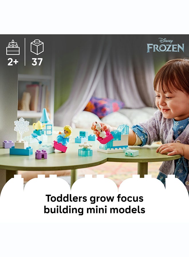 ليغو ‏DUPLO Disney فروزن: صندوق ملكة الثلج الإبداعي مع إلسا وأولاف، مكعبات بناء للأطفال بعمر سنتين وأكثر (٣٧ قطعة) 10462 - Image 2