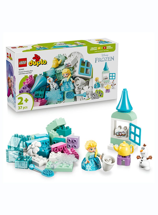 ليغو ‏DUPLO Disney فروزن: صندوق ملكة الثلج الإبداعي مع إلسا وأولاف، مكعبات بناء للأطفال بعمر سنتين وأكثر (٣٧ قطعة) 10462 - Image 1