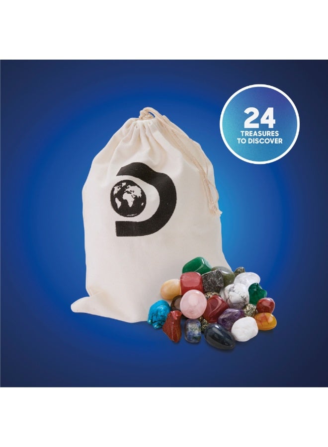 Discovery Gold & Gem Mining Kit for Kids, Real Gemstones & Pyrite Nuggets, STEM Learning Activity with Sifting Tools, Sand & Treasure Storage Bag, Educational Geology Toy Set for Ages 6+ - Image 4