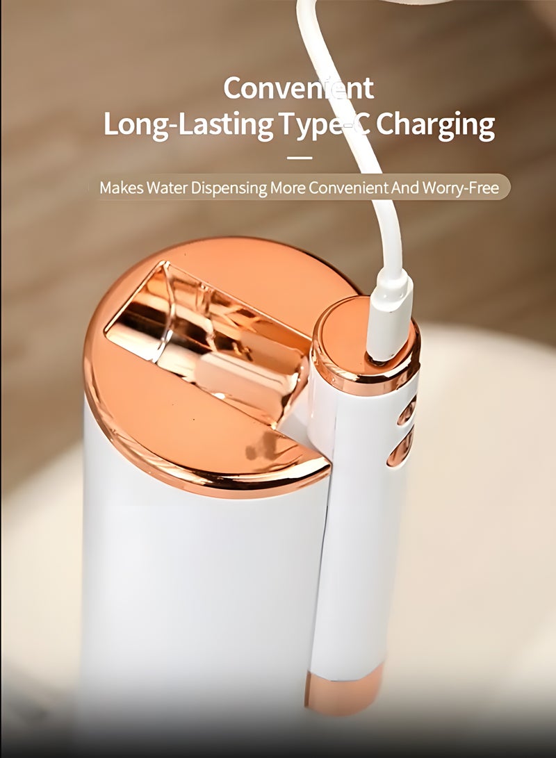 Electric Portable Folding Water Pump Dispenser For Bottle Low Noise 3 Quantitative Settings Drinking Water Pump 1200mAh Water Dispenser Pump 1 10° inclined outlet Ideal for Home Office Use in Saudi Arabia - Image 4