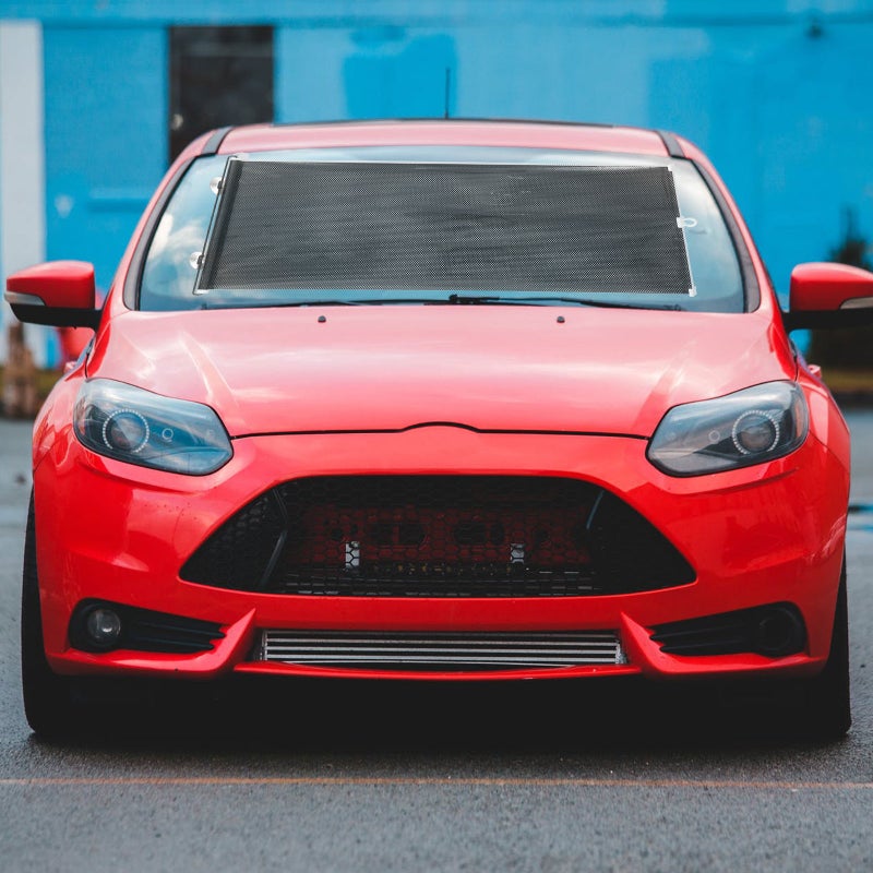 🚗 واقي شمس قابل للسحب للسيارة يحجب أشعة الشمس فوق البنفسجية والحرارة قابل للطي لحماية الزجاج الأمامي - Image 1