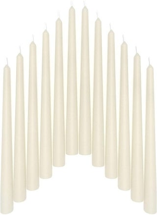 12 Pack Ivory Long Taper Candles 15cm - pzsku/ZC9A3F3B6D75522707D73Z/45/_/1693504658/fe9bc671-2567-44ed-961b-cc4db06235c0