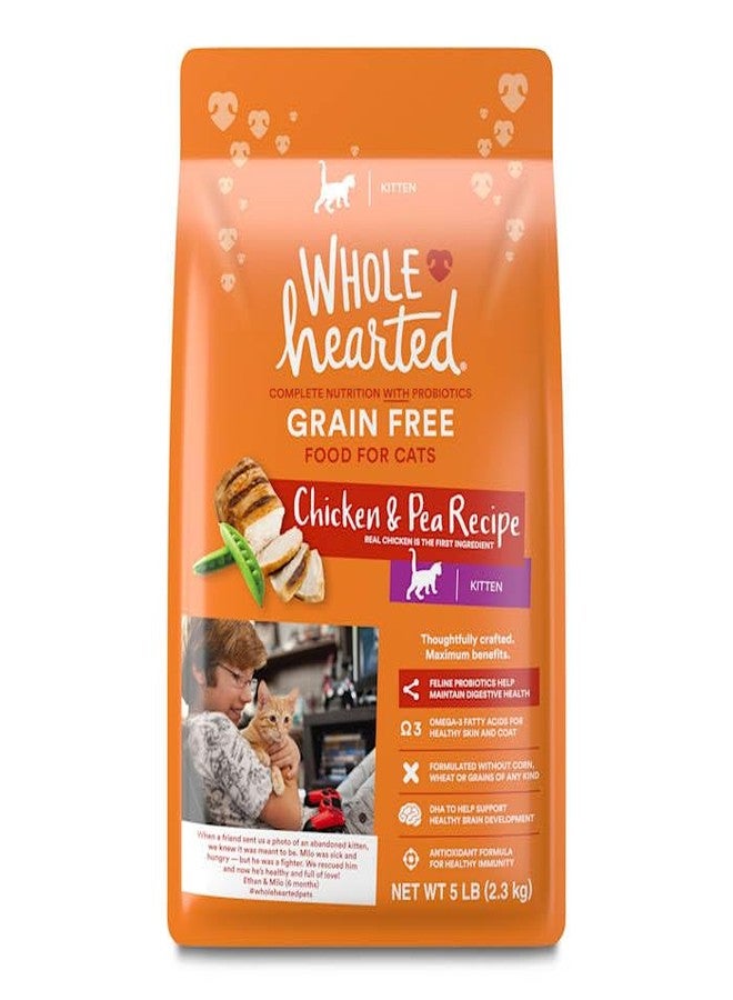 WholeHearted Grain-Free Chicken Recipe Dry Kitten Food 5 lbs. - Image 1