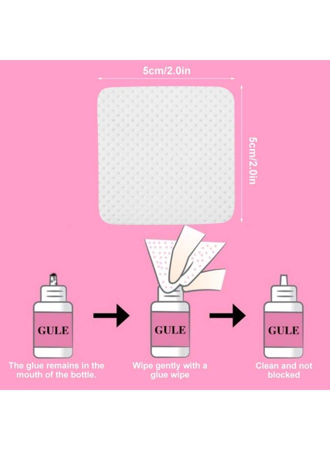klarako Eyelash Glue Removal Pad, Grafting Eyelash Glue to Remove Cotton Gel Filling Glue Rings Holder Eyelash Extension Rings Beauty Tools for Facial Cleansing Eyelash Glue clean up - Image 5