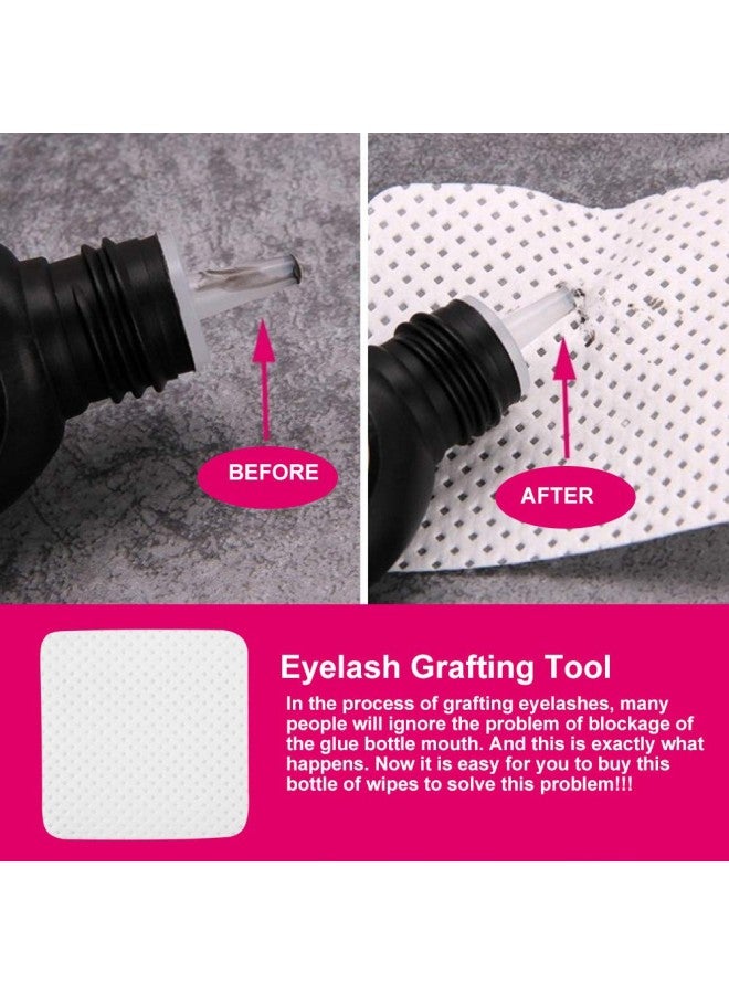klarako Eyelash Glue Removal Pad, Grafting Eyelash Glue to Remove Cotton Gel Filling Glue Rings Holder Eyelash Extension Rings Beauty Tools for Facial Cleansing Eyelash Glue clean up - Image 2