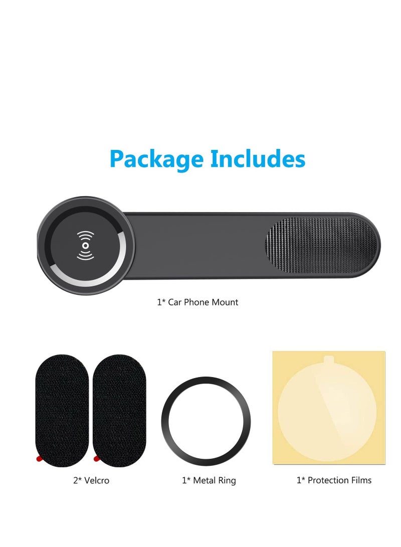 SYOSI Magnetic Smartphone car Holder, Foldable, Hands Free Mobile Phone Holder car Holder, Super Stable Car Mount, one-Handed Operation, Magnetic Holder Suitable for All Models - Image 2