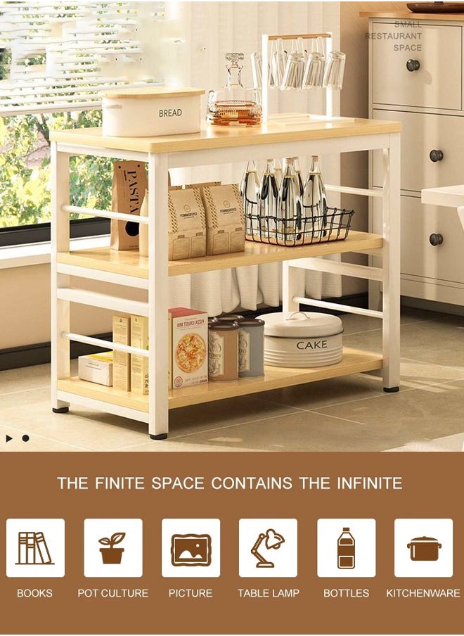 Generic - Horizontal Bookshelf Modern Low Wide Bookcase Open Storage Organizer Shelf for Home Office Livin Wooden Metal Short Book Shelf Bedroom Storage - Image 1