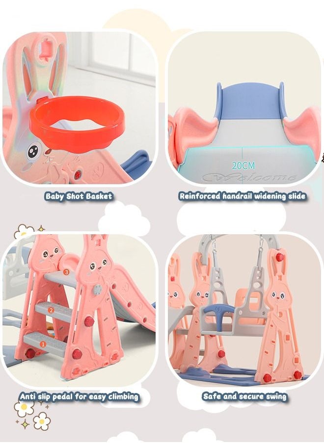 Occuwzz - High quality Children Slide and Swing Set Easy Set up Toddler Indoor Backyard Play Area Playground Set - Image 1