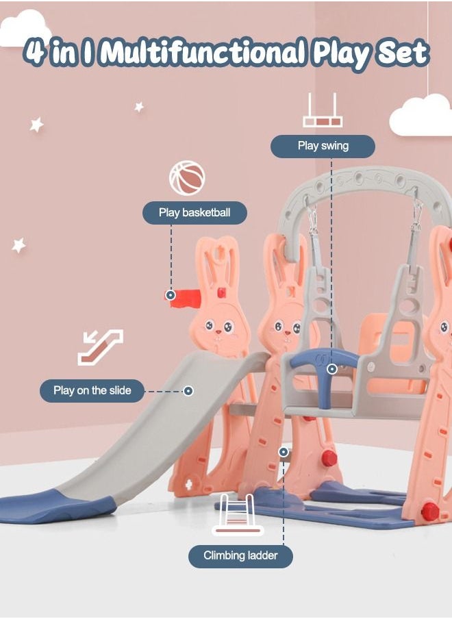 Occuwzz - High quality Children Slide and Swing Set Easy Set up Toddler Indoor Backyard Play Area Playground Set - Image 1
