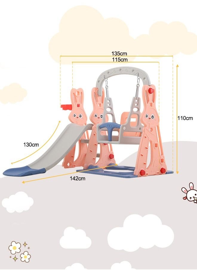 Occuwzz - High quality Children Slide and Swing Set Easy Set up Toddler Indoor Backyard Play Area Playground Set - Image 1