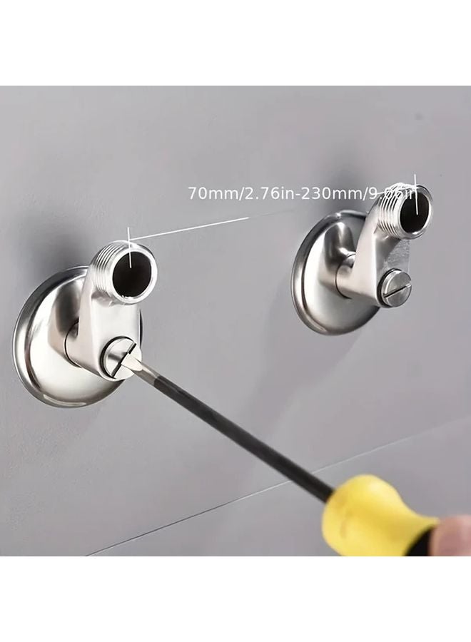 2Pcs Stainless Steel Adjustable Shower Elbow Adapter With Gasket Universal Angle Valve Replacement - Image 5