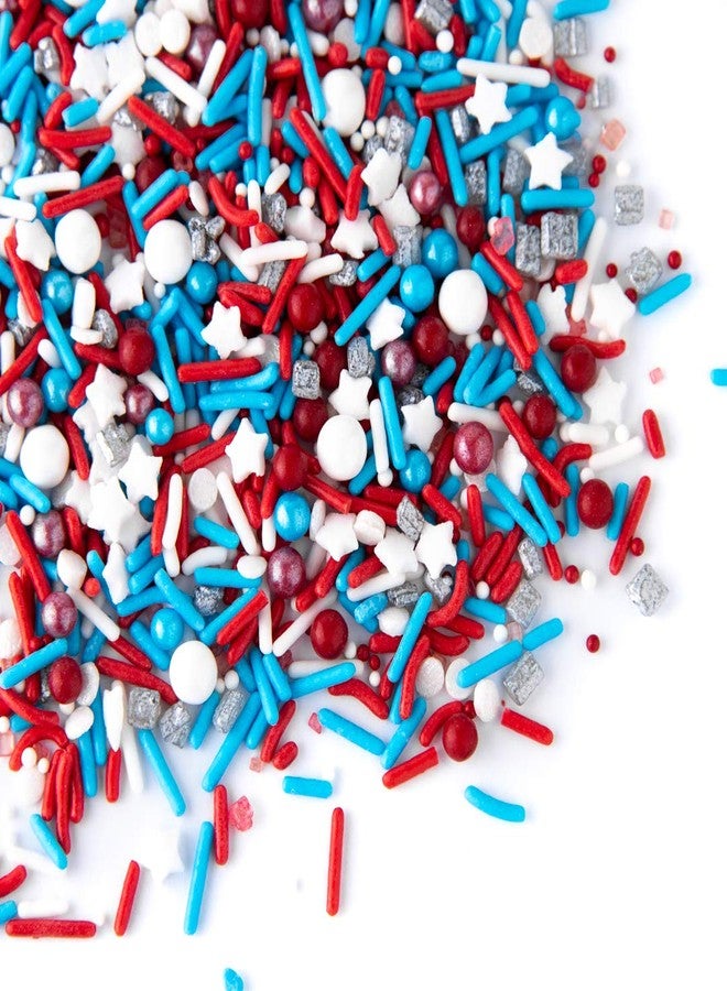 Sweets Indeed Sprinkles, Edible Sprinkle Mix, Perfect for Cake Decorations, Baking, Ice Cream, Cookies, Cupcake Topper (Patriotic) - Image 3