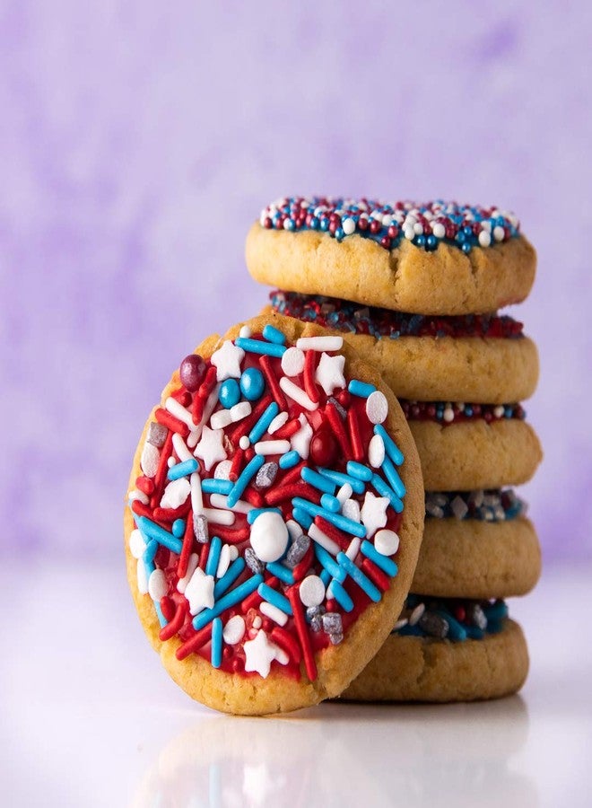 Sweets Indeed Sprinkles, Edible Sprinkle Mix, Perfect for Cake Decorations, Baking, Ice Cream, Cookies, Cupcake Topper (Patriotic) - Image 5