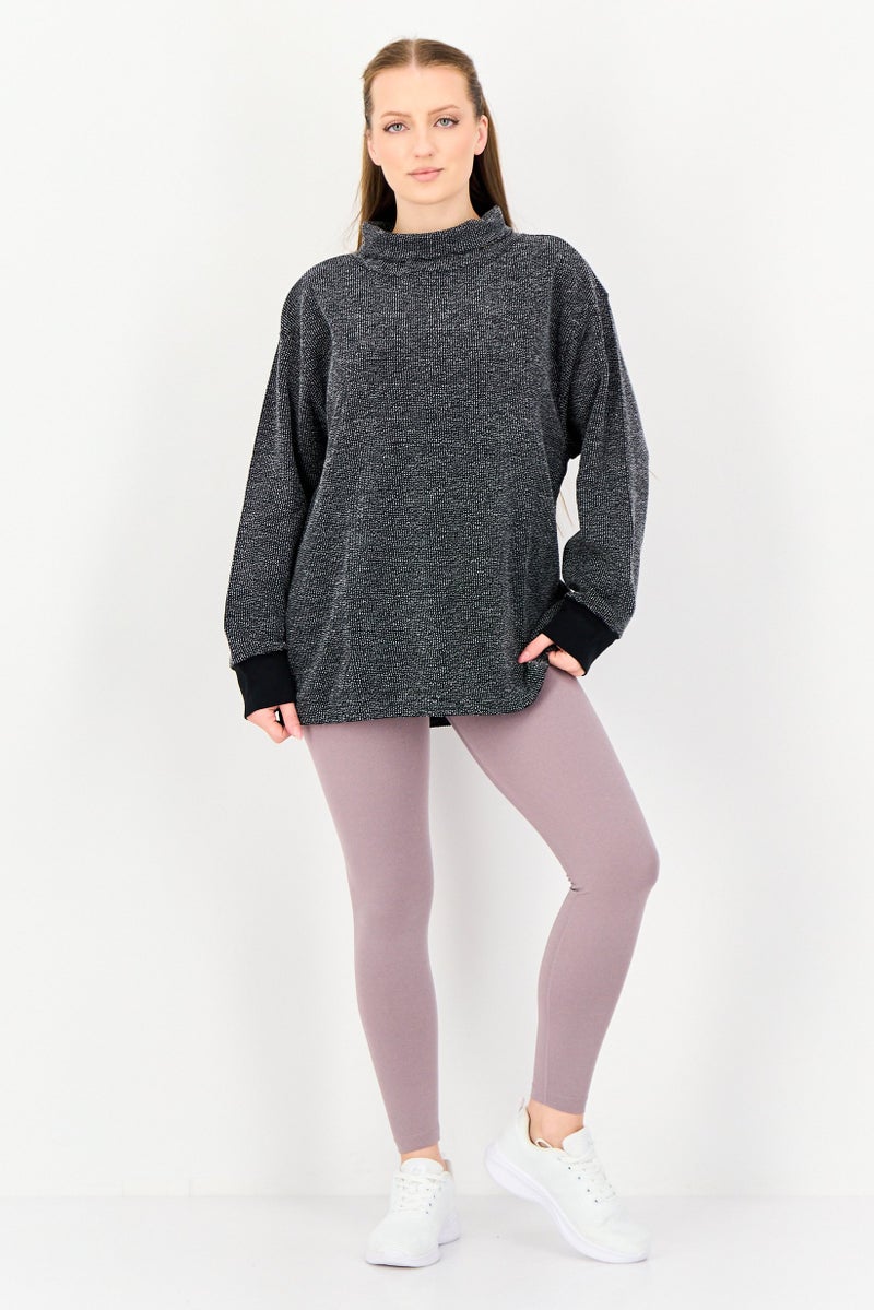 Nike سويت شيرت تدريب طويل الأكمام فضفاض للنساء، متعدد الألوان - Image 3