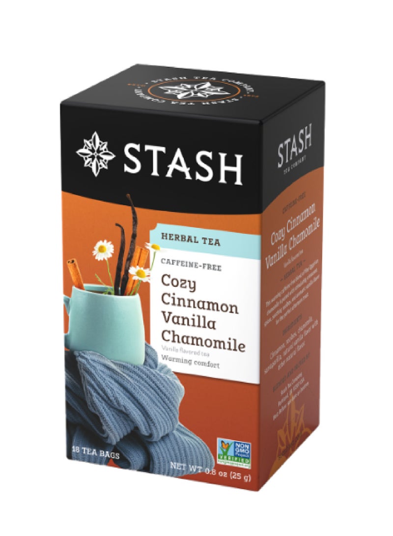 Stash Cozy Cinnamon Vanilla Chamomile 18 Tea Bags