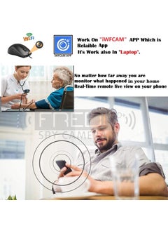 FREDI HD PLUS FREDI HD PLUS WiFi Mouse Camera HD Audio Video Recording Small Surveillance Indoor Security Camera for Home Office Hidden with Inbuilt 32GB SD Card iWFCam APP  - Image 4