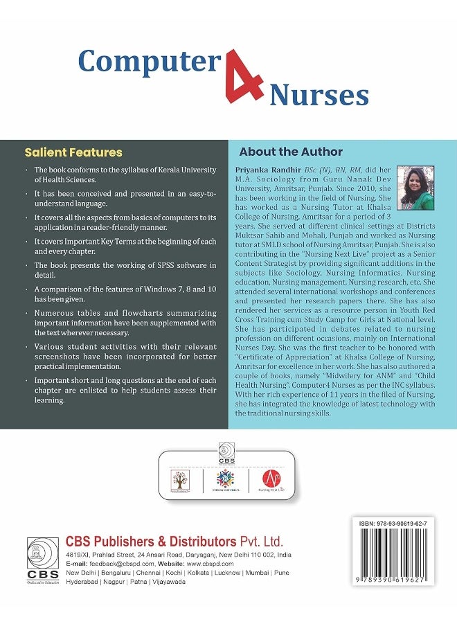 null - COMPUTER 4 NURSES AS PER THE SYLLABUS OF KERALA UNIVERSITY OF HEALTH SCIENCES (PB 2022) - Image 1