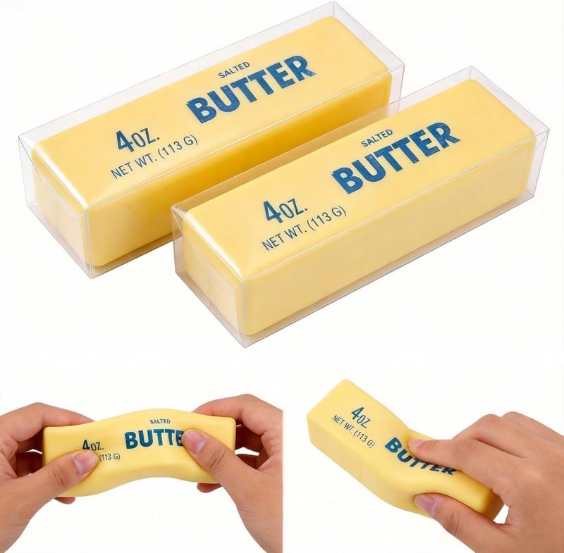 Slow Rising Dumpling Squishy Butter Squeeze Toy - Sensory Stress Relief Fidget Toy - Image 1