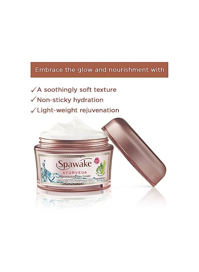 Spawake Ayurveda Face Cream, Rejuvenating Day Cream with SPF 30 PA++, 25g - Image 3
