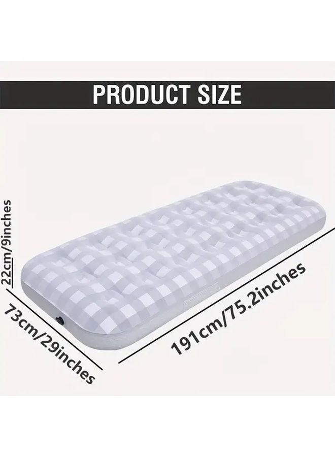 1pc Air Mattress Inflatable Guest Bed Camping Portable Travel Mattress 75 2x28 74x8 66 Inches - Image 3