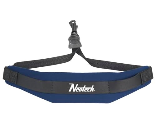 Neo Tech Neotech Saxophone Swivel Hook Neck Strap Soft Sax Padded for Alto Tenor Baritone Soprano – (Small, Navy) - Made in USA - Image 1