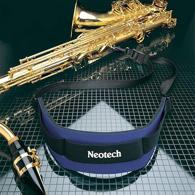 Neo Tech Neotech Saxophone Swivel Hook Neck Strap Soft Sax Padded for Alto Tenor Baritone Soprano – (Small, Navy) - Made in USA - Image 2