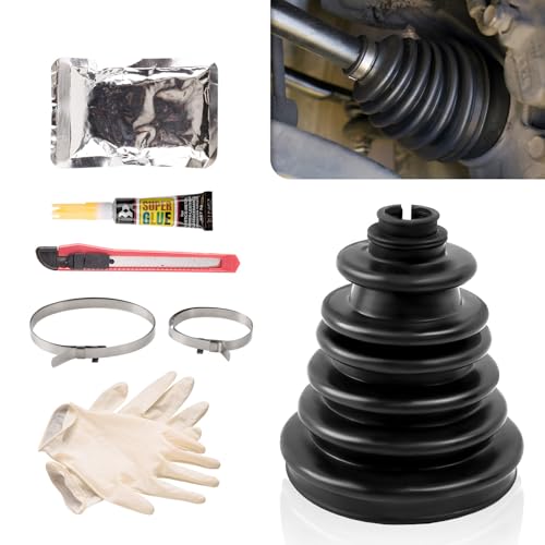 Pnkauto Upgrade CVS18 Universal CV Axle Boot Repair Kit, 5.04 Inch (128mm) Height, Fits Shaft Size 22mm-28mm, Silicone Rubber, Waterproof Dustproof Protection for Cars, Trucks, SUVs - Image 1