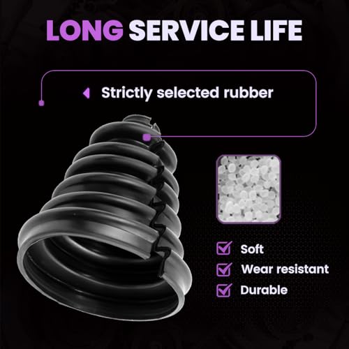 Pnkauto Upgrade CVS18 Universal CV Axle Boot Repair Kit, 5.04 Inch (128mm) Height, Fits Shaft Size 22mm-28mm, Silicone Rubber, Waterproof Dustproof Protection for Cars, Trucks, SUVs - Image 5