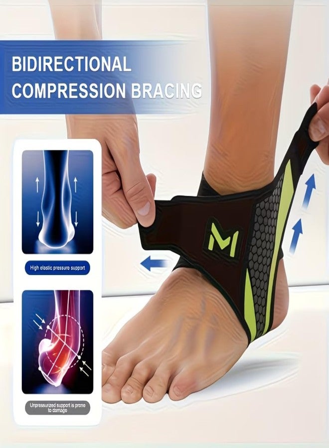 HOFASON Ankle Wrap & Support for Men & Women | Adjustable Ankle Brace, Binder & Pain Relief Band | Compression Socks for Injury Recovery, Swelling, Work, Yoga & Sports | Foot & Heel Support (M, 1, Count) - Image 4