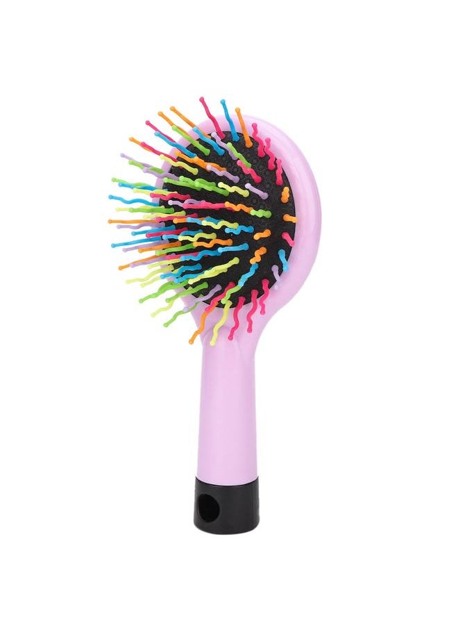 Thoraya Mini Plastic Cartoon Anti-static Hairdressing Massage Comb Portable Hair Brush (Pink)  - Image 2