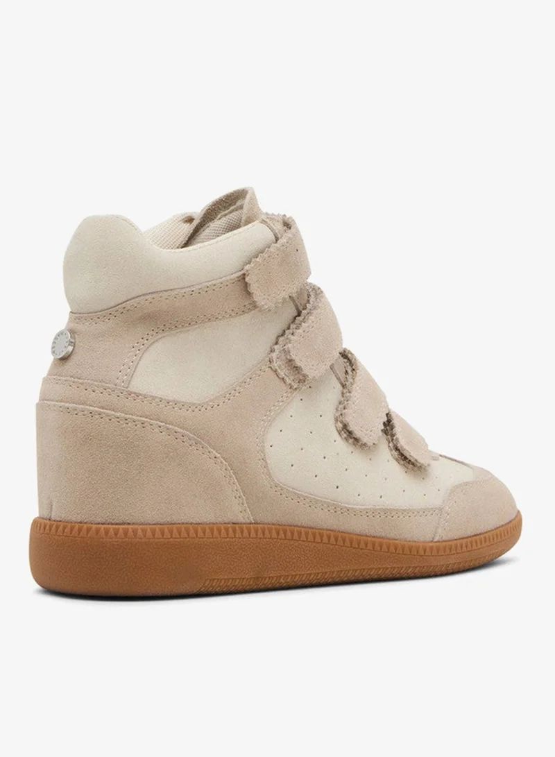 Steve Madden  Mustang Velcro Closure High Top Sneakers for Women | Best Price UAE