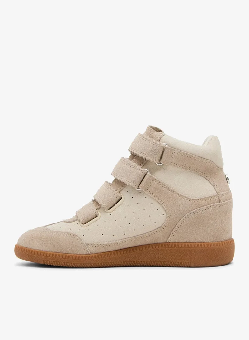 Steve Madden  Mustang Velcro Closure High Top Sneakers for Women | Best Price UAE