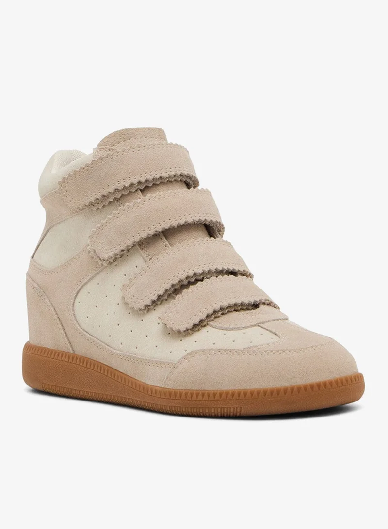 Steve Madden  Mustang Velcro Closure High Top Sneakers for Women | Best Price UAE