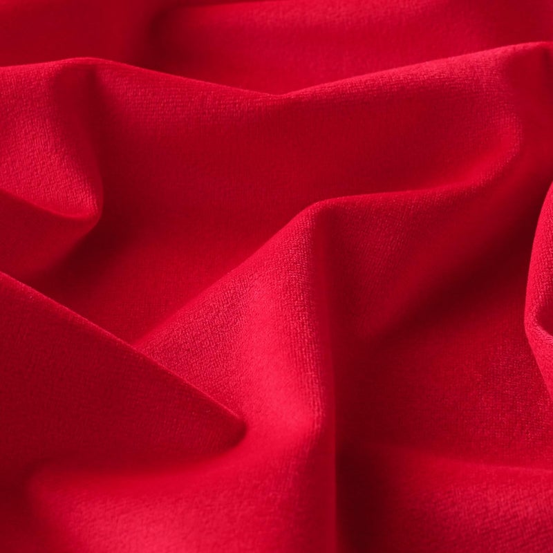 Mixhug Set of 2 Cozy Velvet Square Decorative Throw Pillow Covers for Couch and Bed, Red, 18 x 18 Inches - Image 3