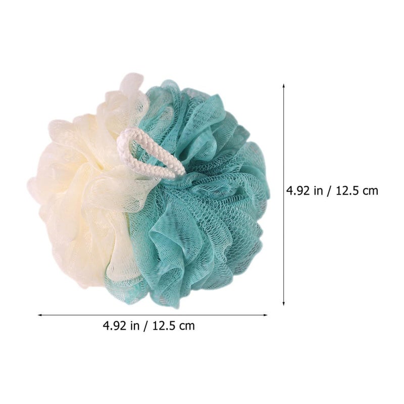 Artibetter 4 Pieces Loofah Shower Balls Dual Color Scrubbers Rich Bubbles - Image 3