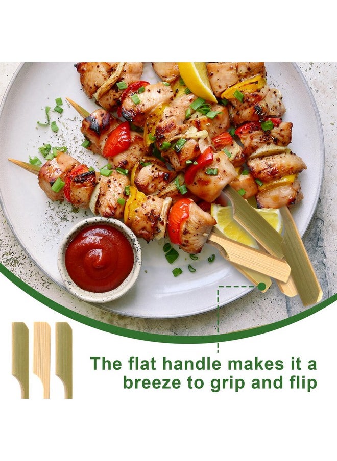 Cunhill Cunhill 1000 Pcs Bamboo Skewers for Appetizers, 4.7 Inch Cocktail Picks, Toothpicks for Appetizers, Bamboo Paddle Pick, Bamboo Skewer Sticks for Party BBQ Sandwich Fruit Charcuterie  - Image 3
