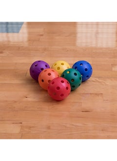 Champion Sports Sports 9" Hollow Plastic Assorted Color Baseball Set - Athletic Baseball Equipment - Practice Baseballs Plastic Hollow - Regulation Size Balls -Fun For All Ages- Lightweight/Durable -Set Of 6  - Image 5