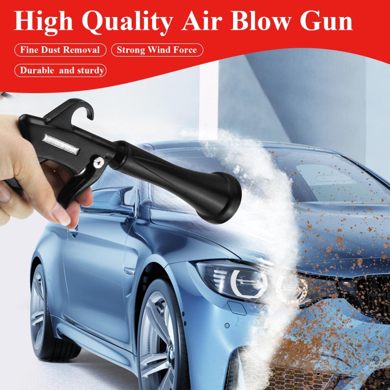 HANDY Tornado Car Cleaning Gun with Rubber Guard and Brass Adjustable Air Flow Nozzle Air Gun for Compressor Pneumatic Tool for Dust Cleaning Car Detailing - Image 4