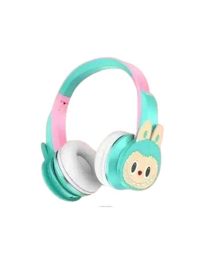 LABUBU Wireless Bluetooth Headphones for Kids Foldable Noise Reduction Headphones for Children; Suitable for Children's Stereo Headphones, Mobile Phones, Tablets  - Image 1